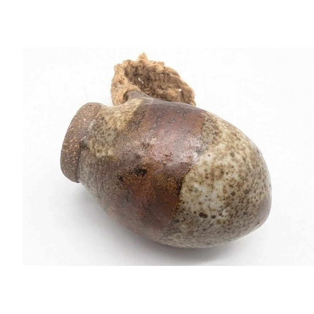 Handmade Studio Pottery Bud Vase Wall Pocket 4
